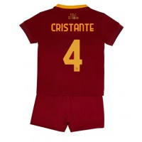 Dres AS Roma Bryan Cristante #4 Domaci za djecu 2022-23 Kratak Rukav (+ kratke hlače)